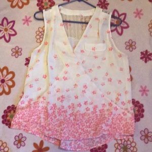 White and pink Blouse